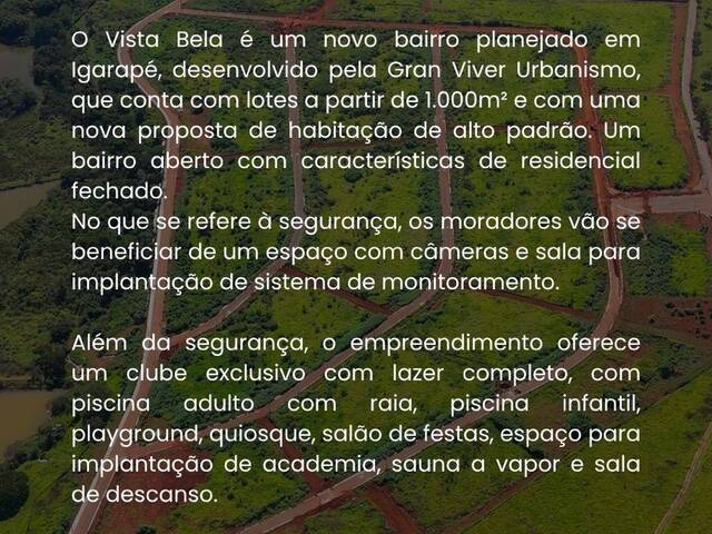 #946 - Terreno para Venda em Igarapé - MG - 2